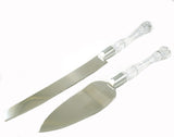 Silver Wedding Cake Knife and Server Set Bulk Wholesale Deal