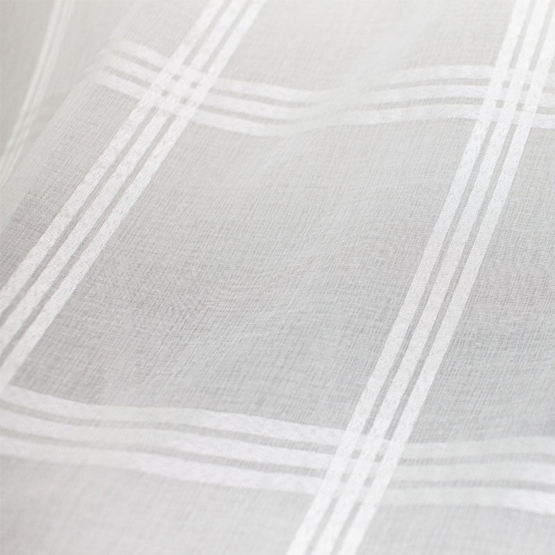 Clara Fabric Polyester Fabric - Plaid Sheer, 110" Width (1 Yard)