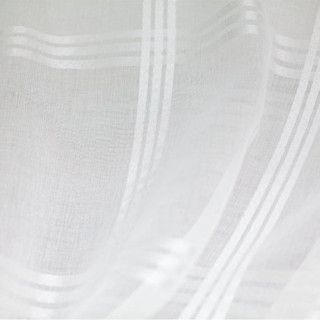 Clara Fabric Polyester Fabric - Plaid Sheer, 110" Width (1 Yard)