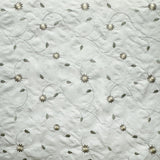 Claudio Fabric Silk Fabric - Floral Embroidered, 54" Width (1 Yard)