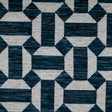 Chenille Jacquard Geometric Upholstery Fabric