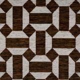 Chenille Jacquard Geometric Upholstery Fabric
