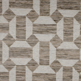 Chenille Jacquard Geometric Upholstery Fabric
