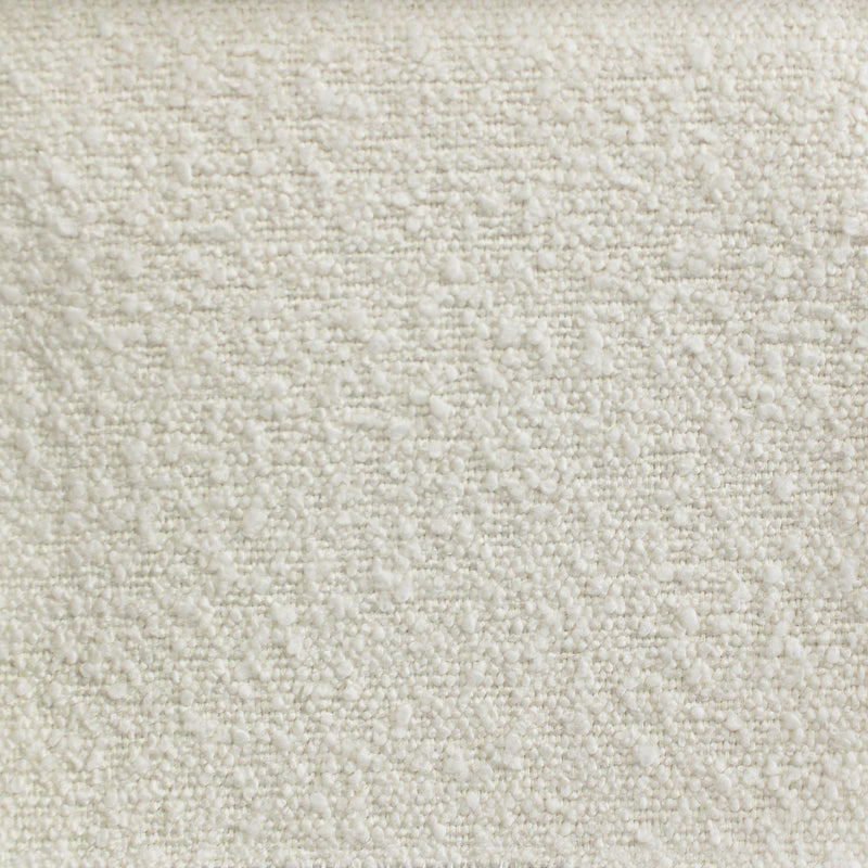 Clifton Fabric Boucle Fabric - Textured Solid Linen Look, Ivory/Natural, 58" Width (1 Yard)