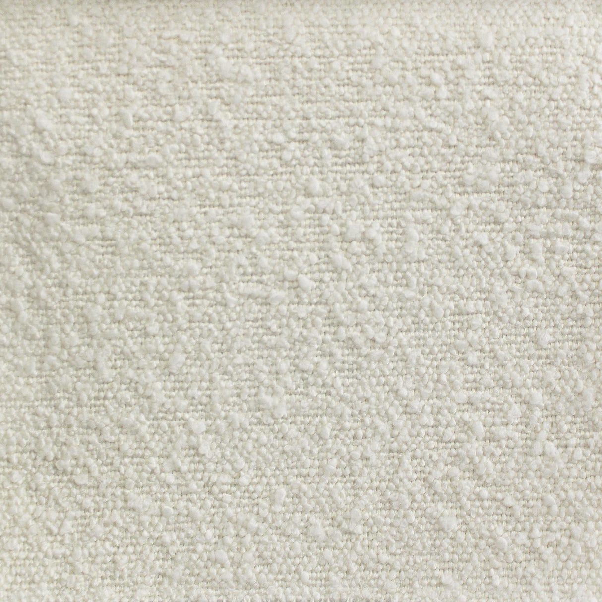Clifton Fabric Boucle Fabric - Textured Solid Linen Look, Ivory/Natural, 58" Width (1 Yard)