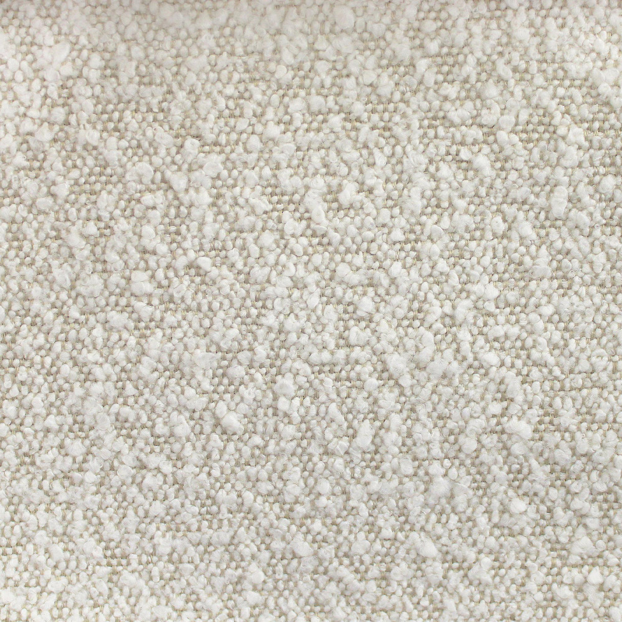 Clifton Fabric Boucle Fabric - Textured Solid Linen Look, Ivory/Natural, 58" Width (1 Yard)