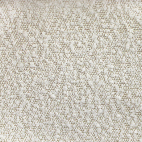 Clifton Fabric Boucle Fabric - Textured Solid Linen Look, Ivory/Natural, 58" Width (1 Yard)