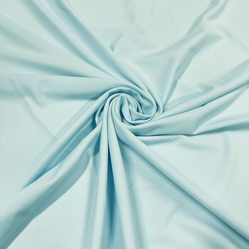 Recycled Nylon Spandex Swimsuit Fabric Light Blue Cloud