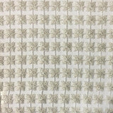 Clover Floral Metallic Sheer Polyester Fabric - Floral Sheer, 110" Width (1 Yard)