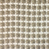 Clover Floral Metallic Sheer Polyester Fabric - Floral Sheer, 110" Width (1 Yard)