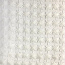 Clover Floral Metallic Sheer Polyester Fabric - Floral Sheer, 110" Width (1 Yard)