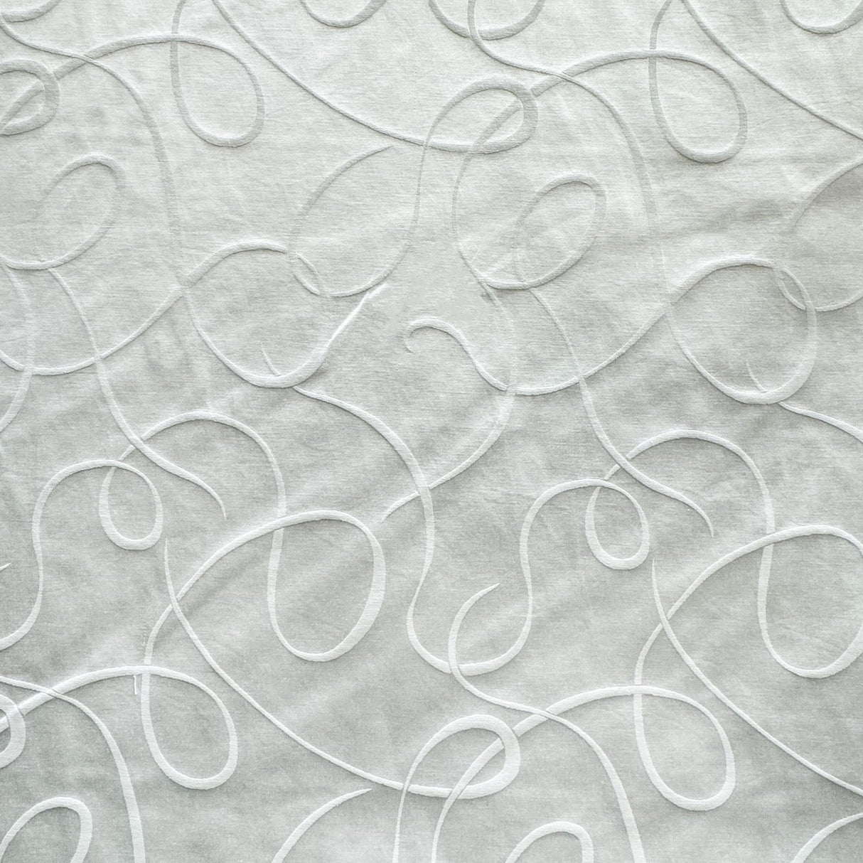 Club Fabric Cotton Blend Fabric - Embossed Swirl, Natural/Washed, 58" Width (1 Yard)