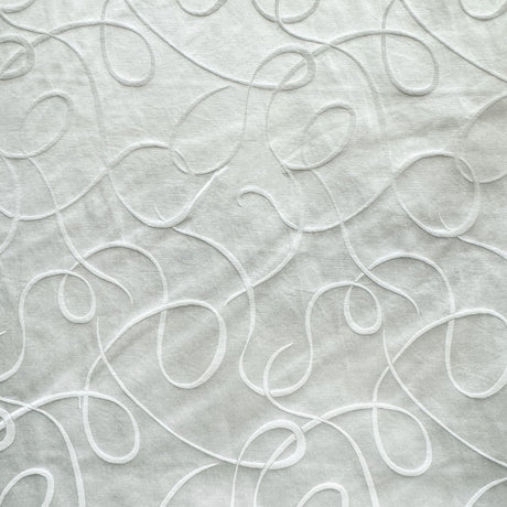 Club Fabric Cotton Blend Fabric - Embossed Swirl, Natural/Washed, 58" Width (1 Yard)