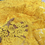 Corded Bridal Lace Embroidered Net Mesh