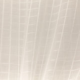 Cobb Fabric Square Sheer Fabric - Ivory/White Square Pattern, 110" Width (1 Yard)