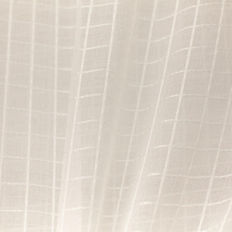 Cobb Fabric Square Sheer Fabric - Ivory/White Square Pattern, 110" Width (1 Yard)