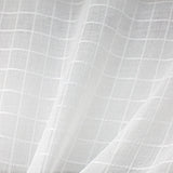Cobb Fabric Square Sheer Fabric - Ivory/White Square Pattern, 110" Width (1 Yard)