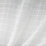 Cobb Fabric Square Sheer Fabric - Ivory/White Square Pattern, 110" Width (1 Yard)
