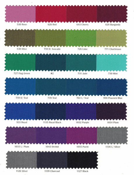 Stretch Taffeta Fabric - Multiple Solid Colors, 57/58" Width (Continuous Yards)