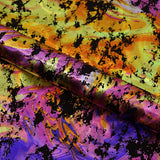 Flashy Marble Foiled Spandex Fabric - Marble Foil, Blue, 60" Width (1 Yard)