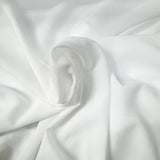 Coltan Polyester Fabric - Solid Sheer Ivory, 110" Width (1 Yard)