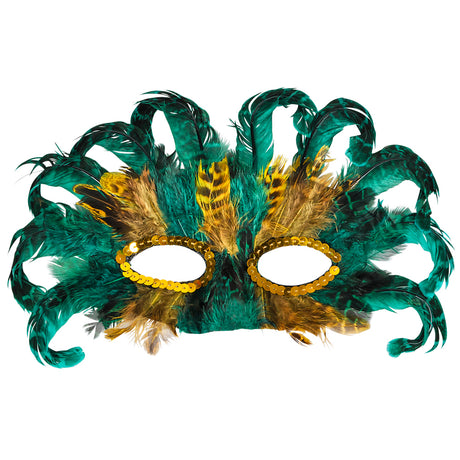 Mardi Gras Feather Masks (50 PCK)