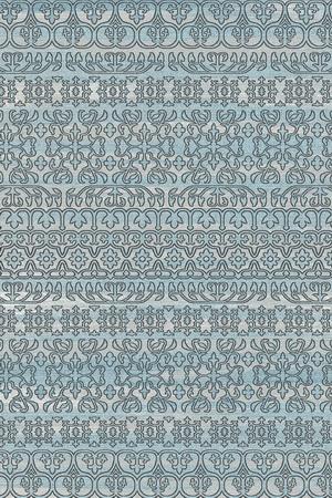 Makymo Soft Touch Faded Area Rug - Polypropylene And Viscose Mix, Light Blue Faded Pattern, 3' X 5' (1 Rug)