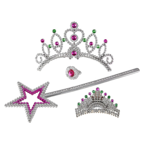 Princess Jeweled Tiara 4pc Set (1 DZC)
