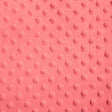 Strawberry Minky Dimple Dot Fabric