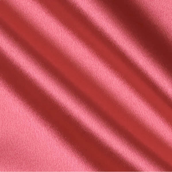 Coral Crepe Back Satin Fabric,