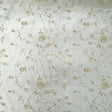 Cornelia Floral Embroidered Silk Fabric - Bamboo, Brass, Bronze, Fawn, Fire, Sand, Taupe, 54" Width (1 Yard)