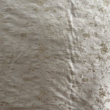 Cornelia Floral Embroidered Silk Fabric - Bamboo, Brass, Bronze, Fawn, Fire, Sand, Taupe, 54" Width (1 Yard)