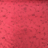 Cornelia Floral Embroidered Silk Fabric - Bamboo, Brass, Bronze, Fawn, Fire, Sand, Taupe, 54" Width (1 Yard)