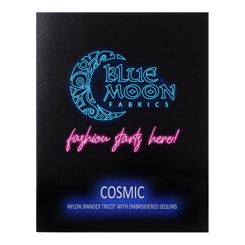 Cosmic Nylon Spandex Tricot With Embroidered Sequins Color Card - Swatch Book, 18 Colors, 17 Colors, 6 Colors, 10 Colors (1 Swatch Book)