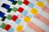 10 Oz 100% Cotton Canvas 2" Stripe Fabric - Multiple Colors, 60" Wide (1 Yard)