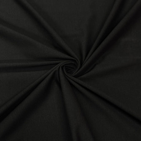 Cotton Lycra Jersey Knit Fabric - Black 220 GSM