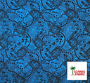 Cotton Tiki Turtle Print Fabric