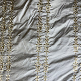 Courtney Silk Fabric - Striped Floral, 54" Width (1 Yard)
