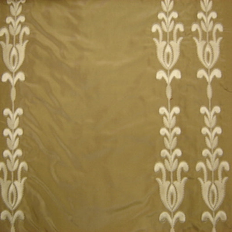 Courtney Silk Fabric - Striped Floral, 54" Width (1 Yard)