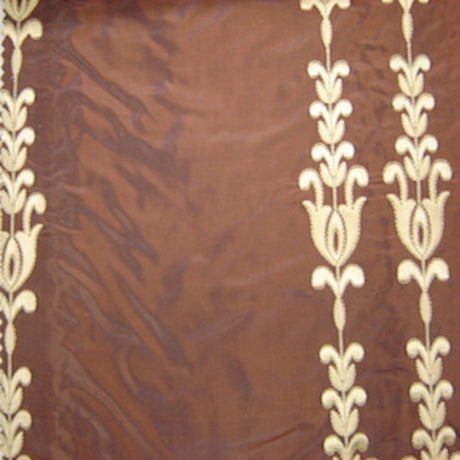 Courtney Silk Fabric - Striped Floral, 54" Width (1 Yard)