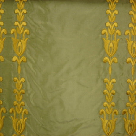 Courtney Silk Fabric - Striped Floral, 54" Width (1 Yard)