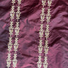 Courtney Silk Fabric - Striped Floral, 54" Width (1 Yard)