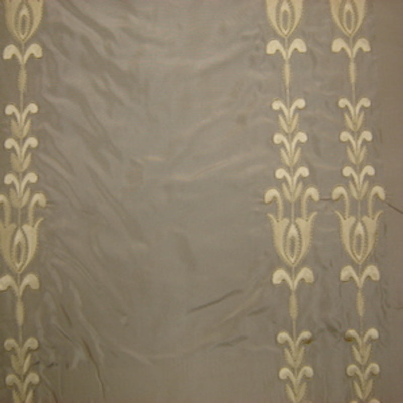 Courtney Silk Fabric - Striped Floral, 54" Width (1 Yard)