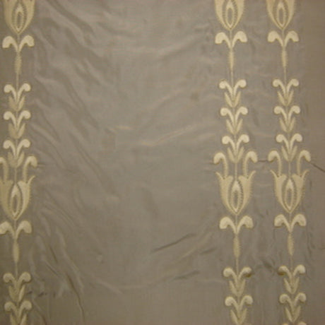 Courtney Silk Fabric - Striped Floral, 54" Width (1 Yard)