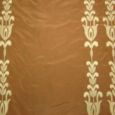 Courtney Silk Fabric - Striped Floral, 54" Width (1 Yard)