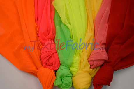 Super Soft Power Mesh Spandex Fabric - Multiple Colors, 58/60" Width (1 Yard)