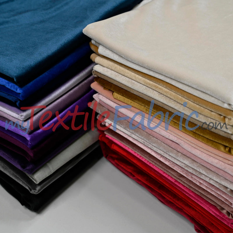 BT Royal Plush Velvet Fabric - Soft Plush Non Stretch Velvet, Multiple Colors, 58/60" Width (1 Yard)