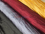 Italian Crush Satin Polyester Fabric - Solid Multiple Colors, 108" Width (1 Yard)