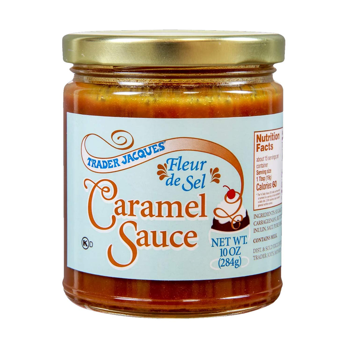 Trader Joe's Salty Caramel Delight Fleur de Sel Caramel Sauce 10 Oz