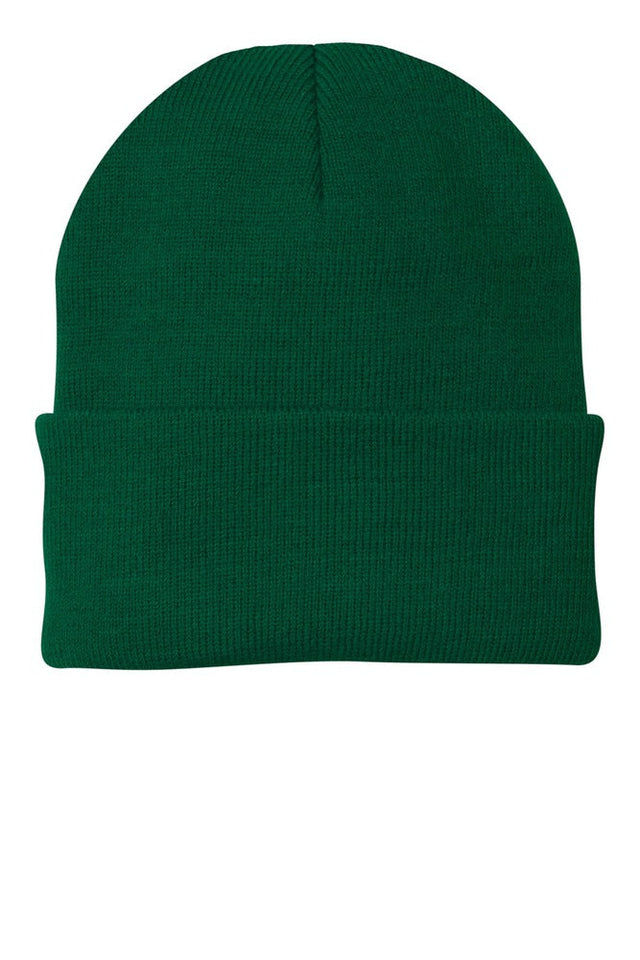 Beanies Acrylic Fabric - Forest Green, 3-Inch Folding Cuff (1 Piece)